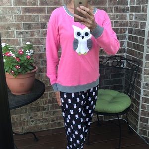 NWOT Owl Pajama Set